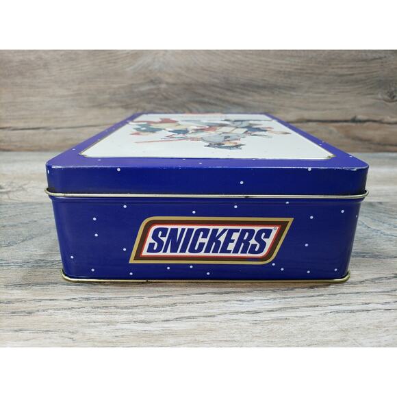 1996 Norman Rockwell Limited Edition Snickers Candy Bar Christmas Tin Empty - Picture 5 of 10
